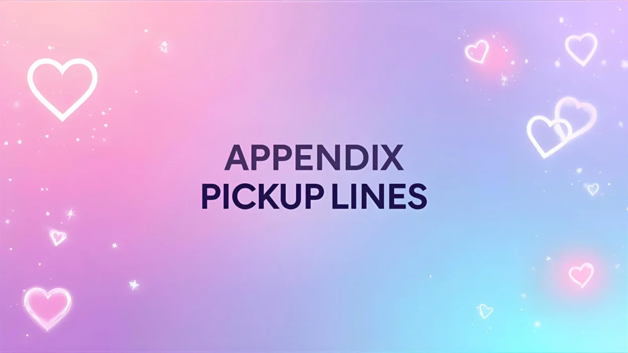appendix pickup lines