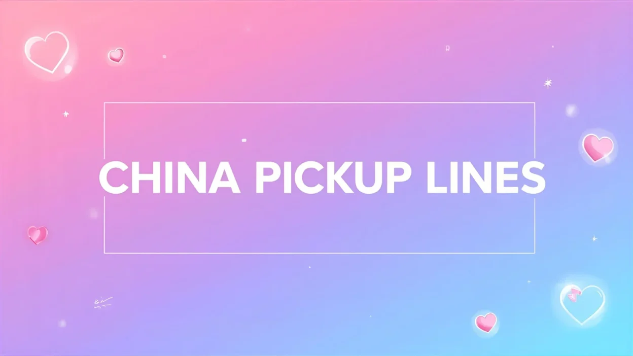 china pickup lines