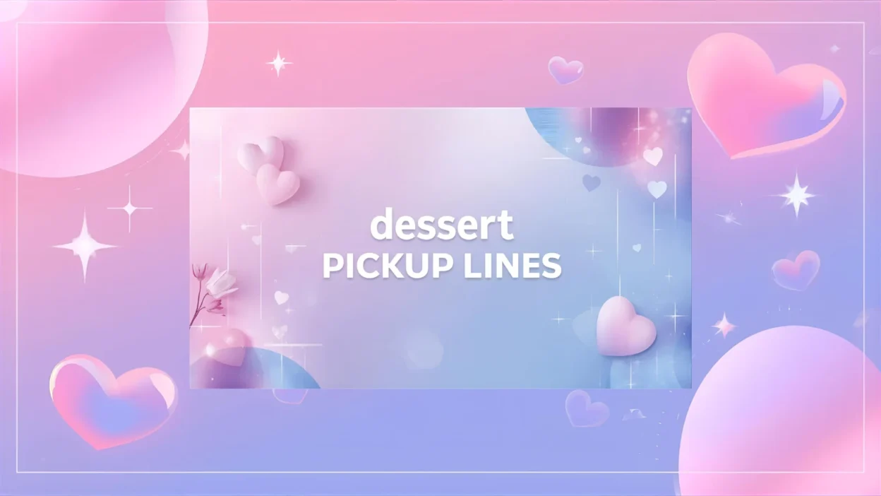 Dessert Pick Up Lines