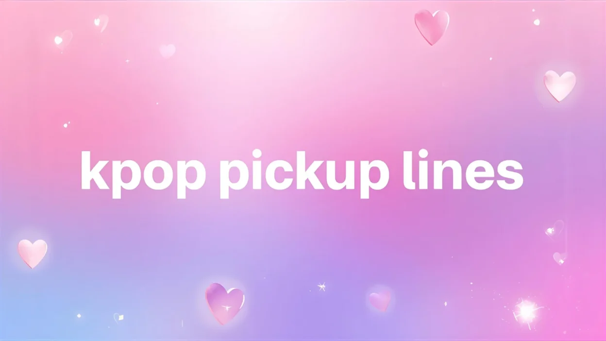 kpop pickup lines