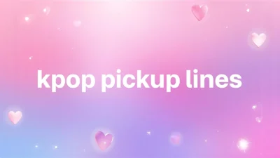 kpop pickup lines
