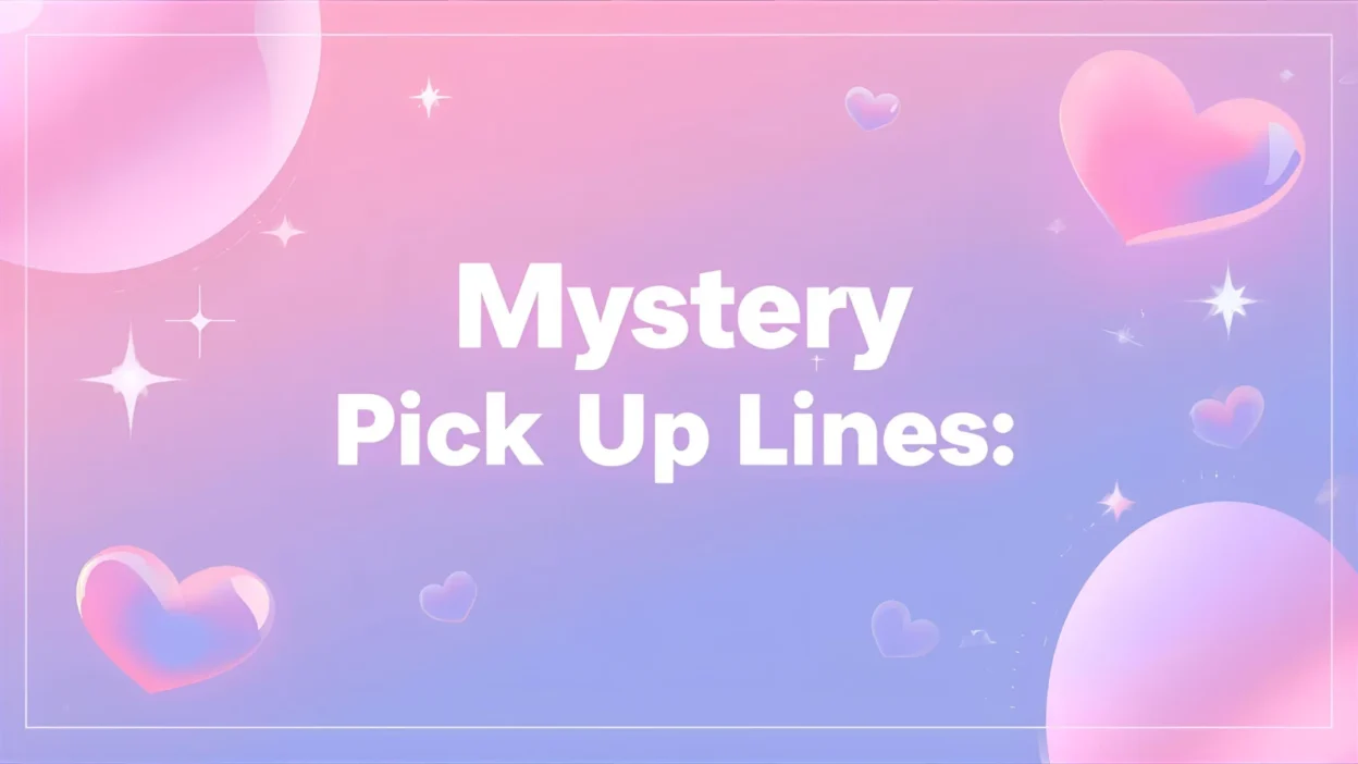 Mystery Pick Up Lines