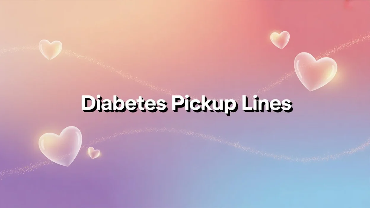 diabetes pickup lines