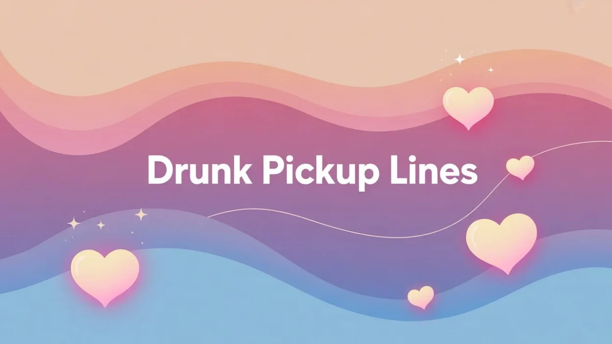 drunk pickup lines
