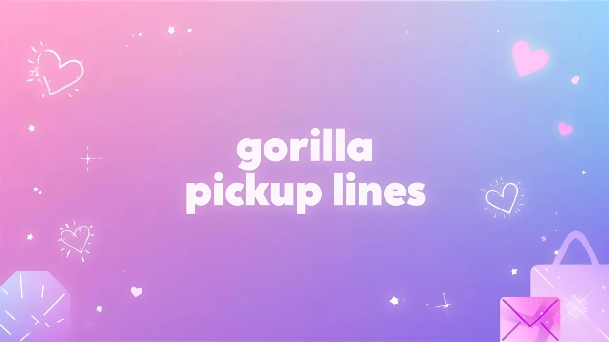 gorilla pickup lines