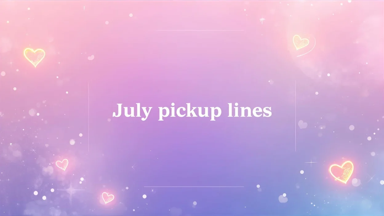 july pickup lines