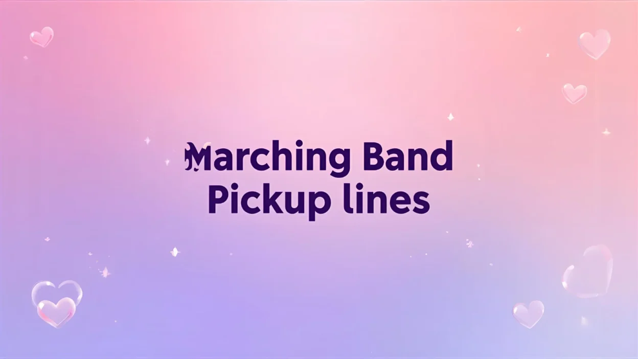 marching band pickup lines