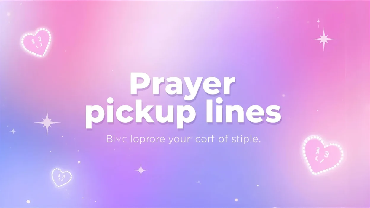 prayer pickup lines