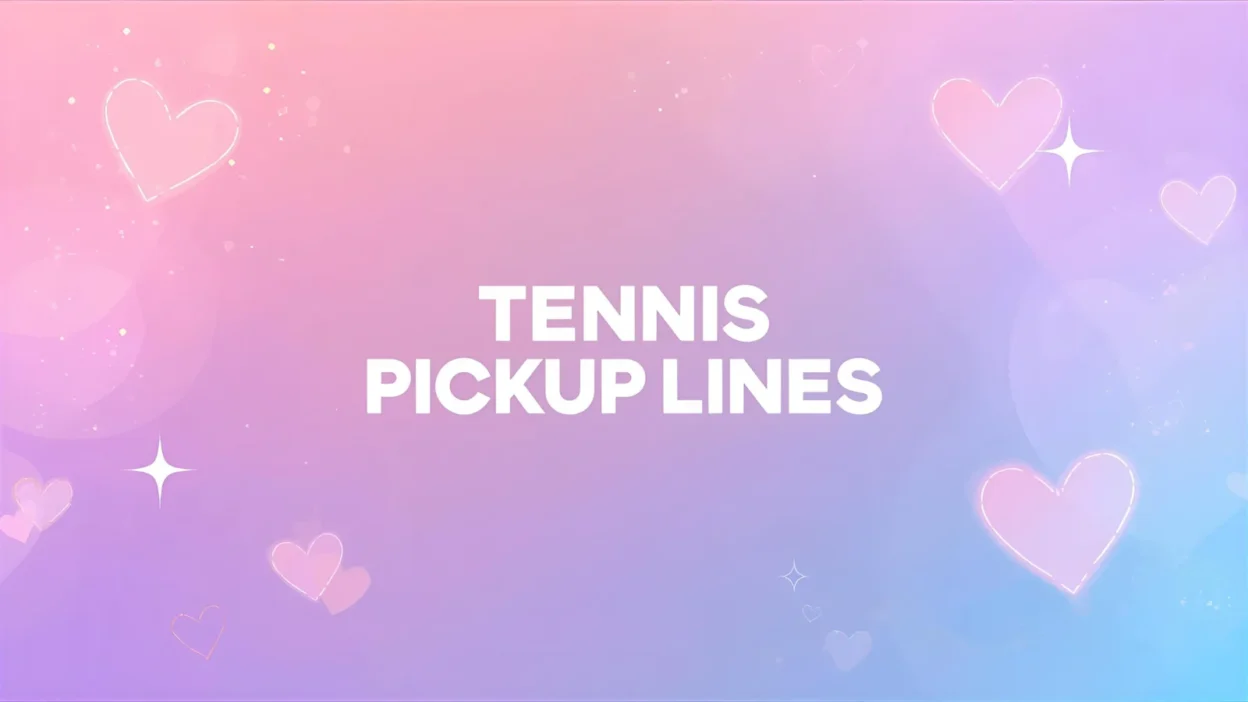 tennis pickup lines