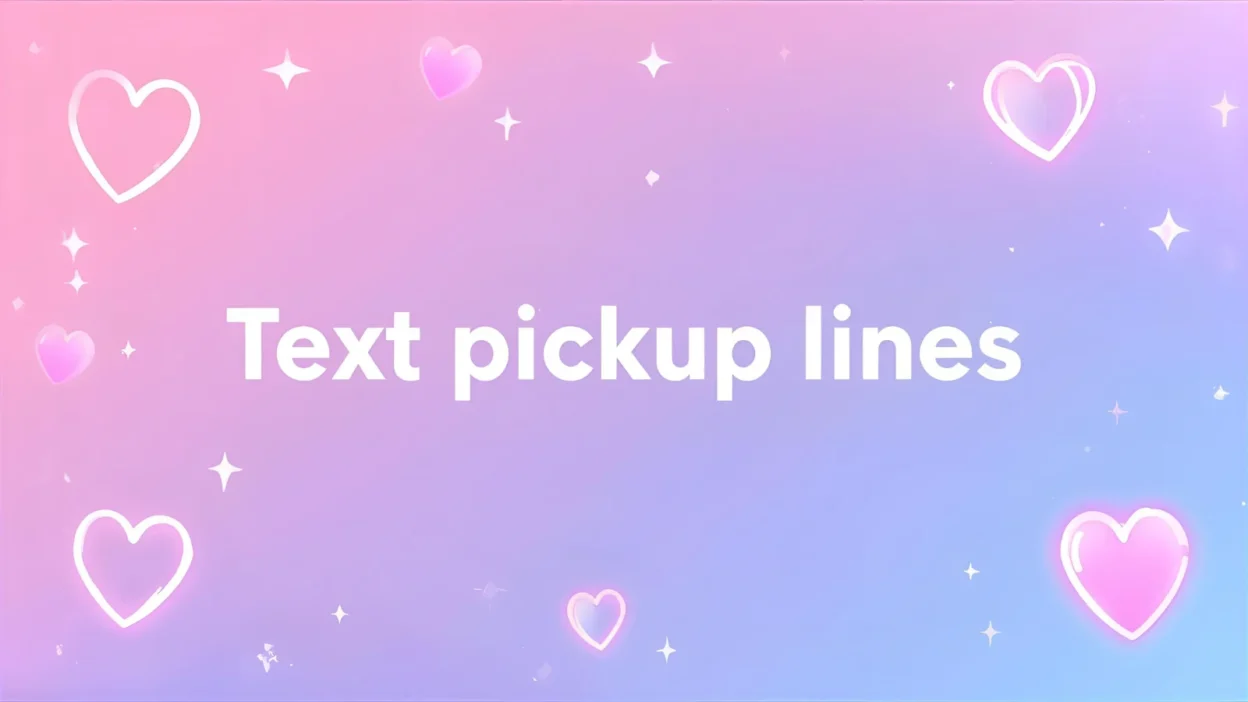 text pickup lines