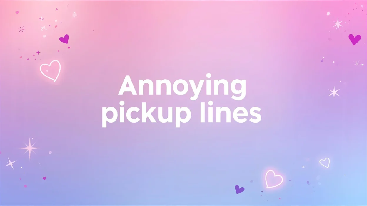 annoying pickup lines