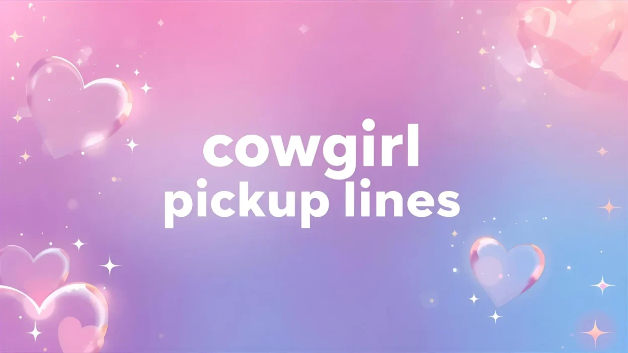 cowgirl pickup lines