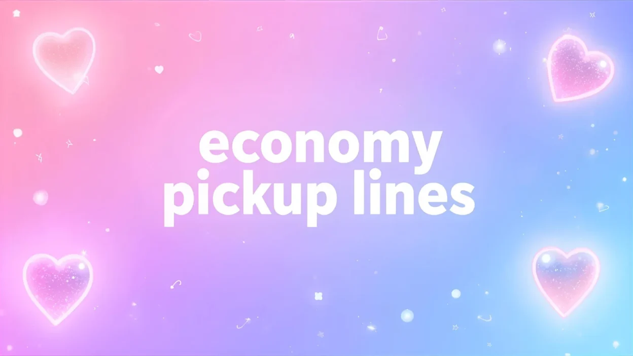 economy pickup lines