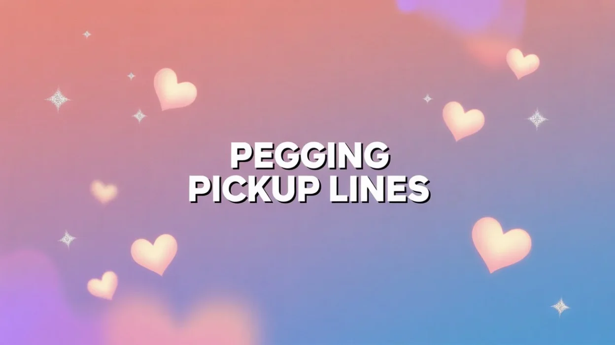 pegging pickup lines