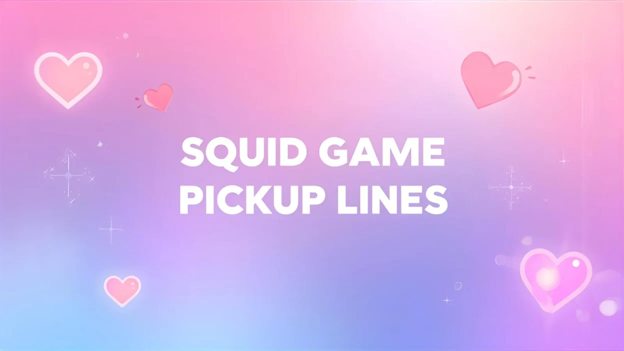 squid game pickup lines