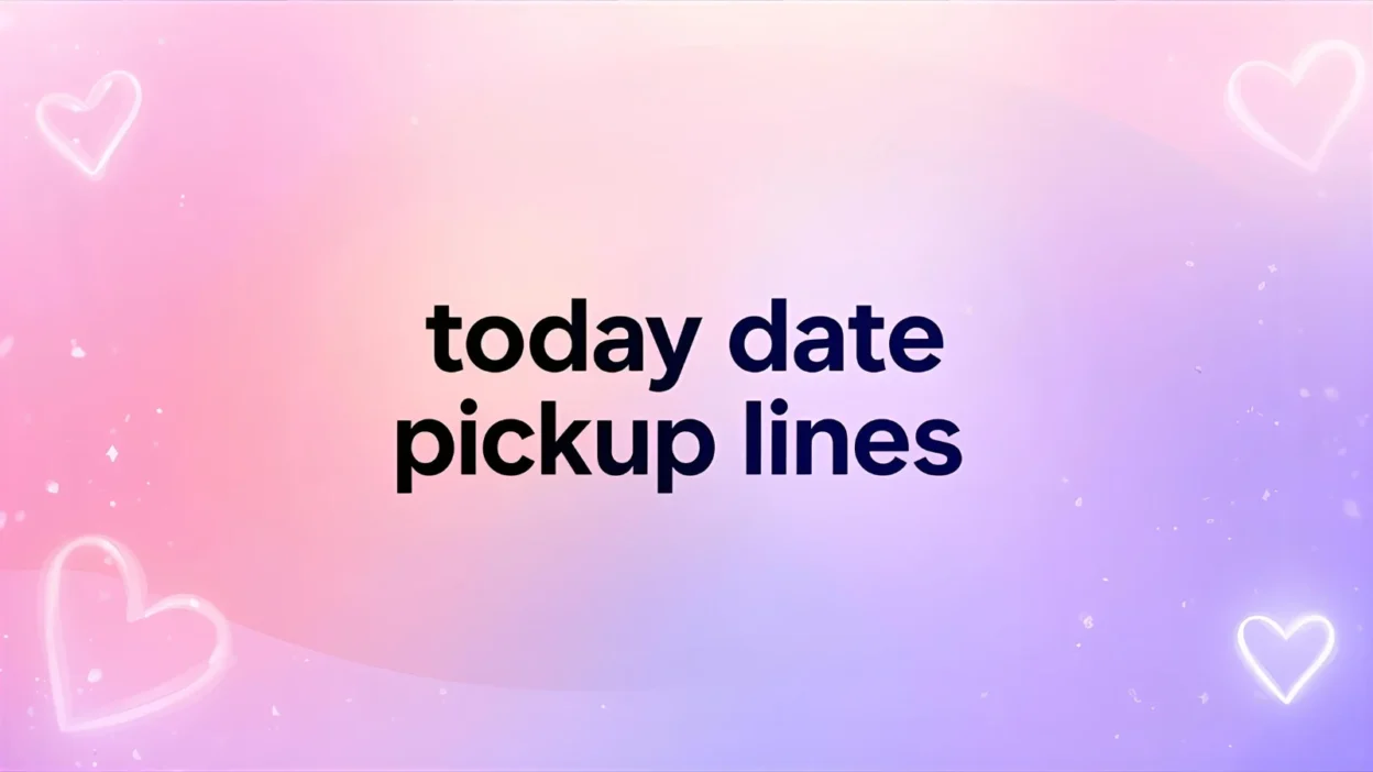 today date pickup lines