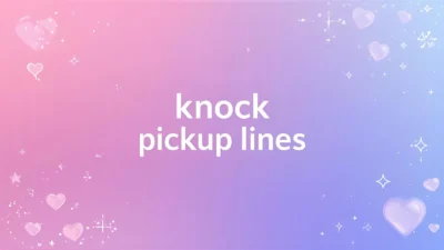 knock pickup lines