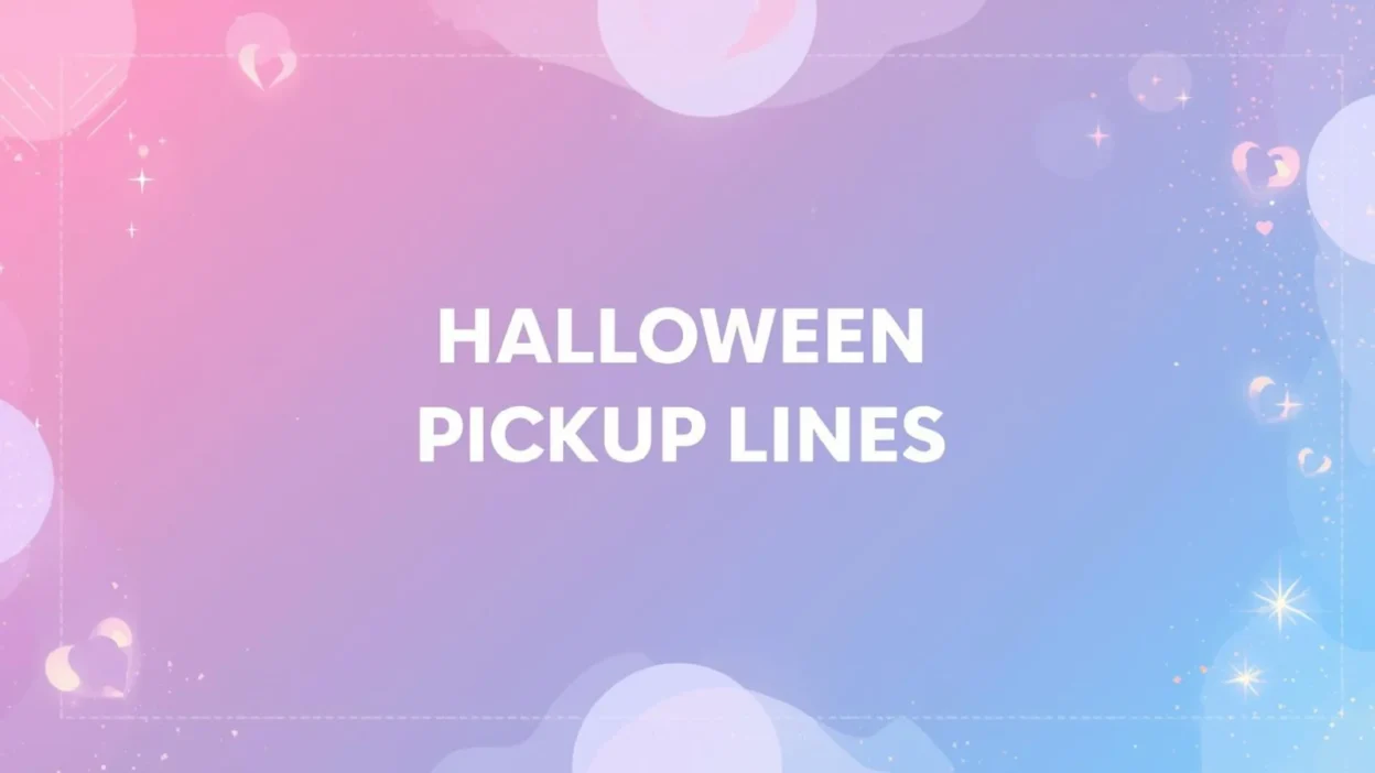 halloween pickup lines
