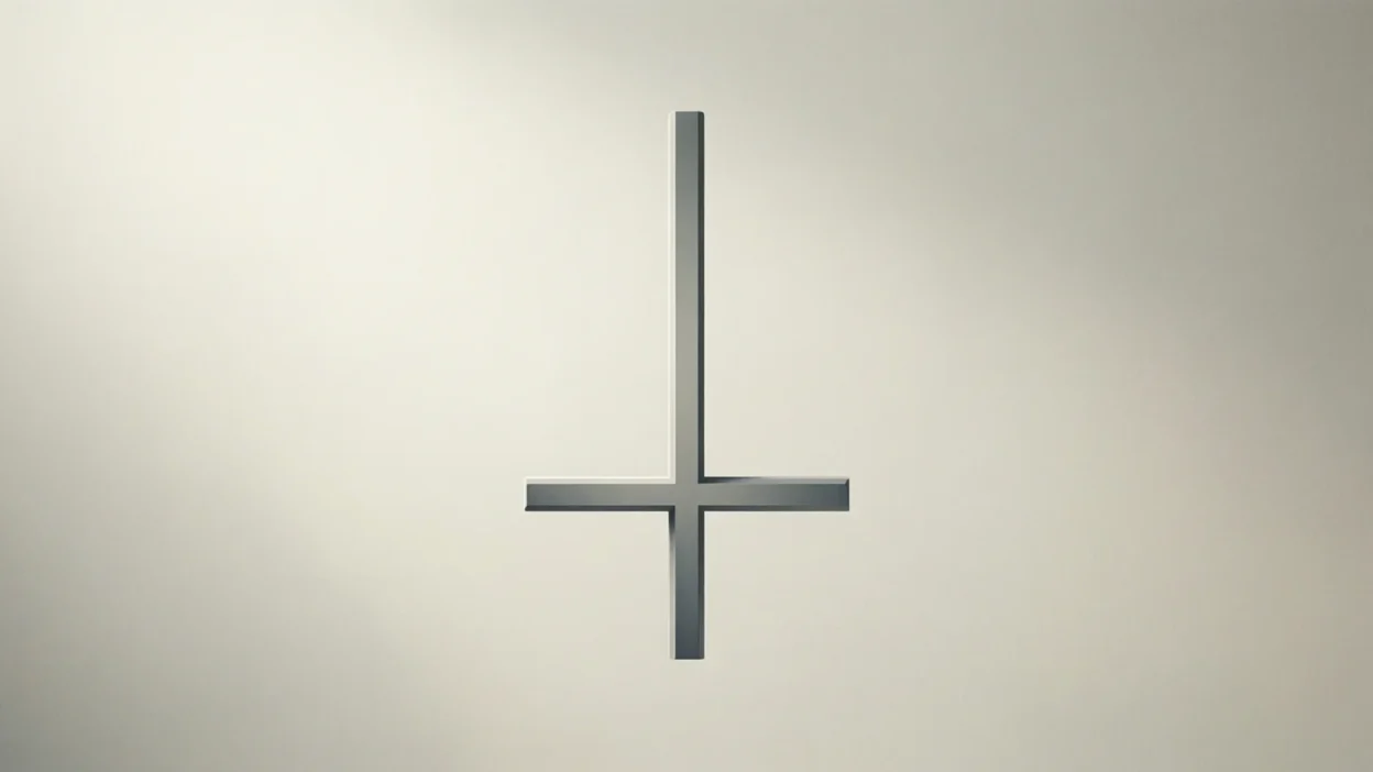 what does an upside down cross mean