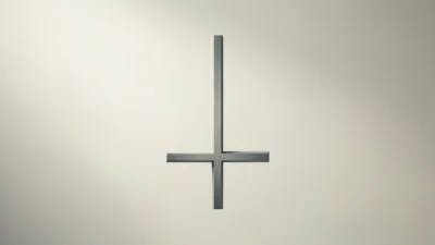 what does an upside down cross mean