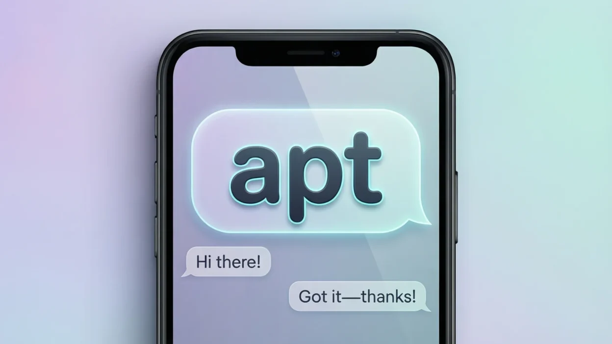what does apt mean