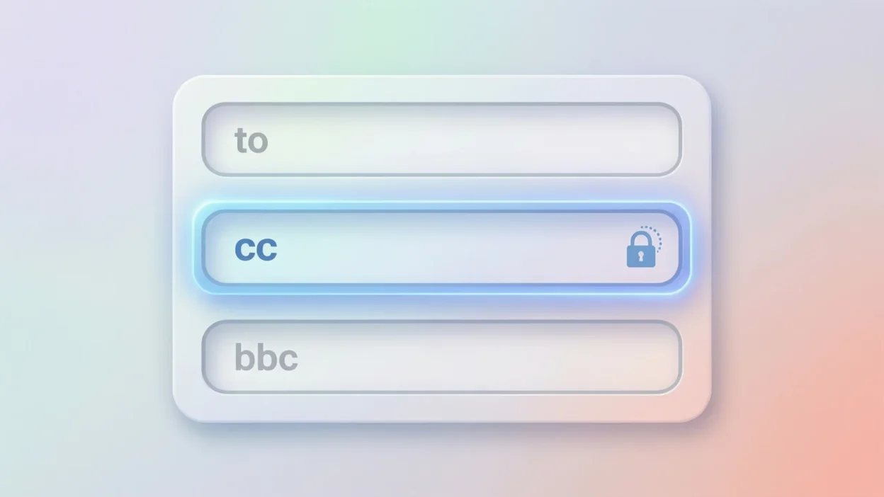 what does bcc mean in email