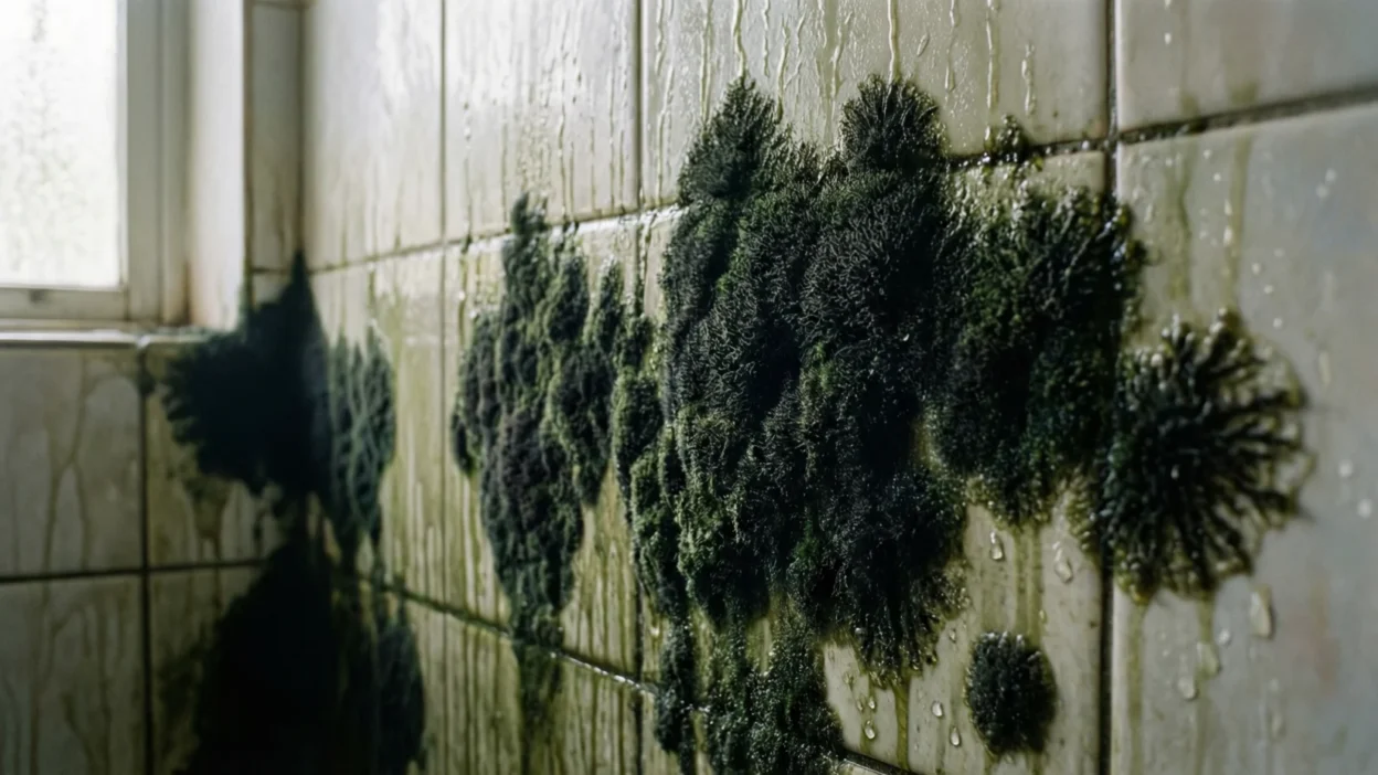 what does black mold look like