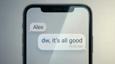 what does dw mean in text