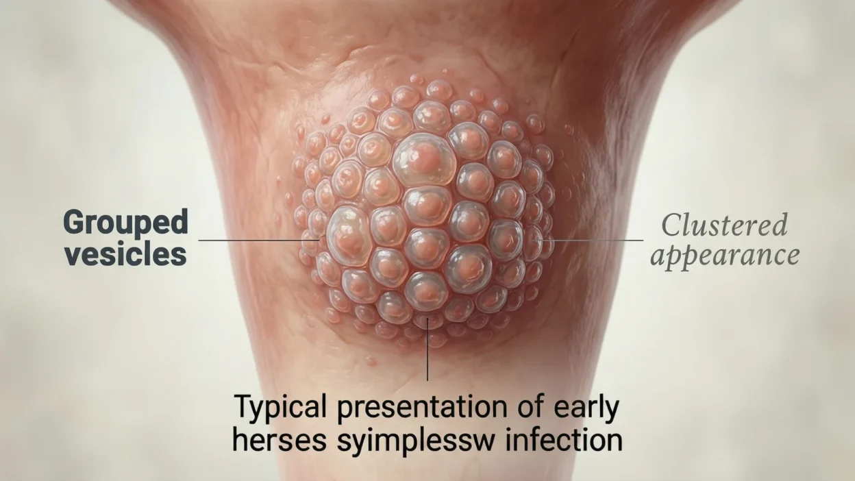 what does genital herpes look like